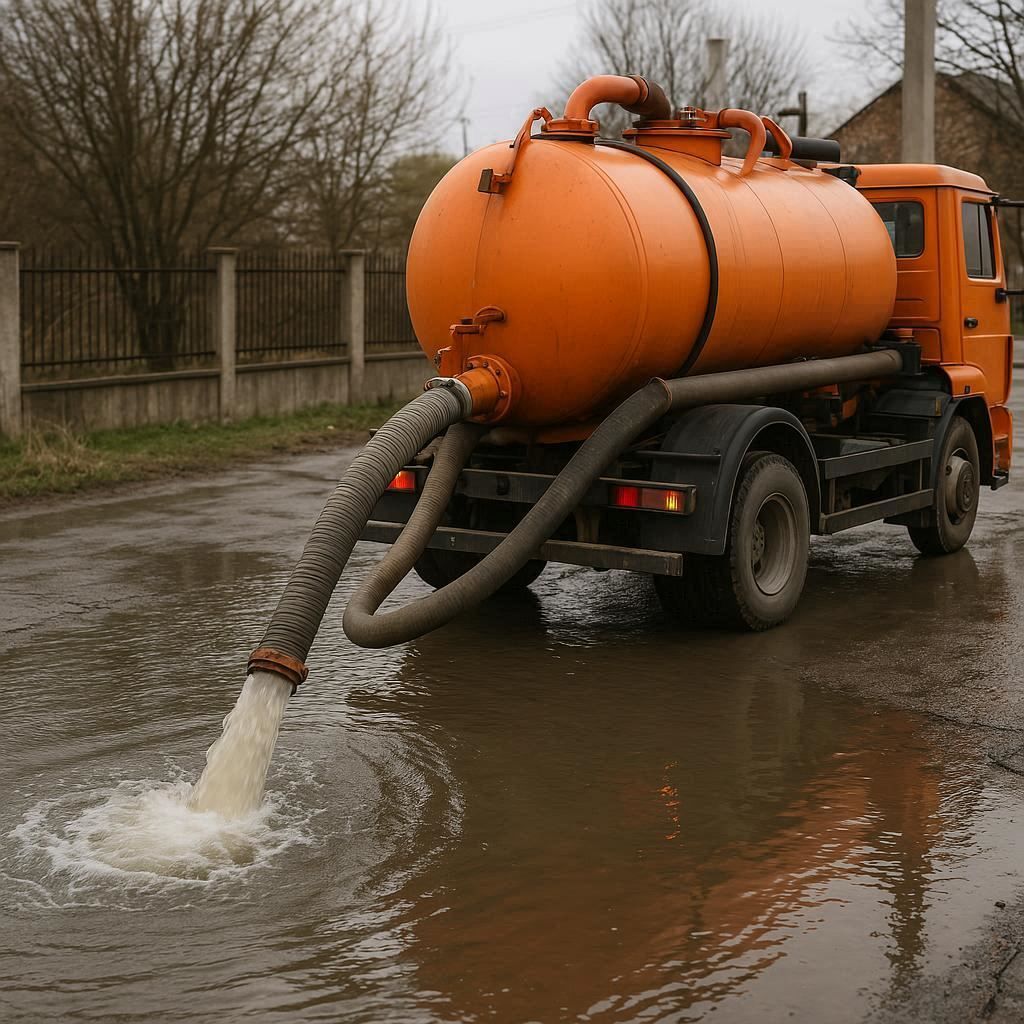 Откачка воды в Шлиссельбурге