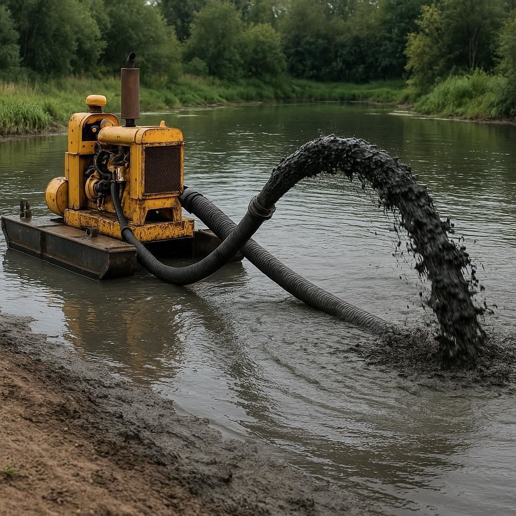 Очистка прудов и водоемов от ила в Шлиссельбурге